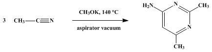 Reaction equation for 4-AMINO-2,6-DIMETHYLPYRIMIDINE (Pyrimidine, 4-amino-2,6-dimethyl-)