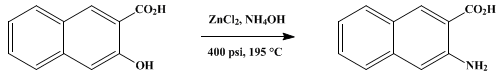Reaction equation for 3-AMINO-2-NAPHTHOIC ACID (2-Naphthoic acid, 3-amino-)