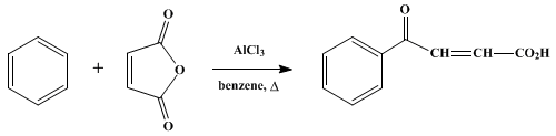 Reaction equation for β-BENZOYLACRYLIC ACID (Acrylic acid, β-benzoyl-)