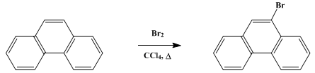 Reaction equation for 9-BROMOPHENANTHRENE (Phenanthrene, 9-bromo-)
