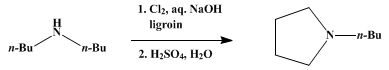 Reaction equation for 1-n-BUTYLPYRROLIDINE (Pyrrolidine, 1-butyl-)