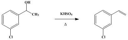 Reaction equation for m-CHLOROSTYRENE (Styrene, m-chloro-)