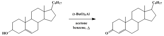 Reaction equation for CHOLESTENONE