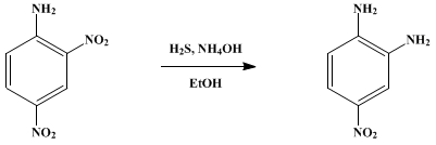 Reaction equation for 1,2-DIAMINO-4-NITROBENZENE (o-Phenylenediamine, 4-nitro-)