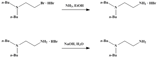 Reaction equation for β-DI-n-BUTYLAMINOETHYLAMINE (Ethylenediamine, N,N-dibutyl-)