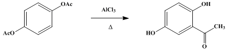 Reaction equation for 2,5-DIHYDROXYACETOPHENONE (Acetophenone, 2,5-dihydroxy-; quinacetophenone)