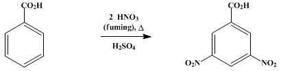Reaction equation for 3,5-DINITROBENZOIC ACID (Benzoic acid, 3,5-dinitro-)