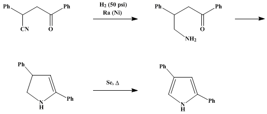 Reaction equation for 2,4-DIPHENYLPYRROLE (Pyrrole, 2,4-diphenyl-)