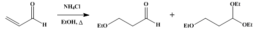 Reaction equation for β-ETHOXYPROPIONALDEHYDE ACETAL (Propionaldehyde, β-ethoxy-, diethyl acetal)
