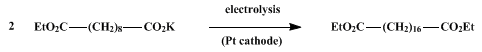 Reaction equation for ETHYL 1,16-HEXADECANEDICARBOXYLATE (Octadecanedioic acid, diethyl ester)