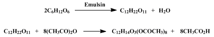 Reaction equation for β-GENTIOBIOSE OCTAACETATE (Gentiobiose, β-octaacetyl-)