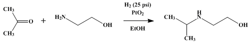 Reaction equation for 2-ISOPROPYLAMINOETHANOL (Ethanol, 2-isopropylamino-)