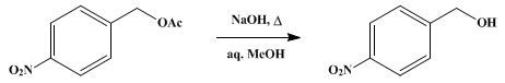 Reaction equation for p-NITROBENZYL ALCOHOL (Benzyl alcohol, p-nitro)