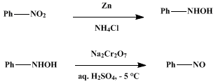 Reaction equation for NITROSOBENZENE (Benzene, nitroso-)