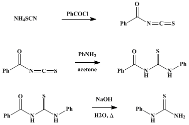 Reaction equation for α-PHENYLTHIOUREA (Urea, 1-phenyl-2-thio-)