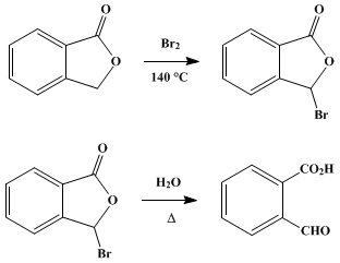 Reaction equation for PHTHALALDEHYDIC ACID