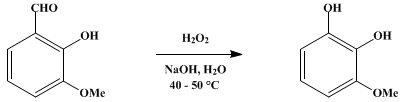 Reaction equation for PYROGALLOL 1-MONOMETHYL ETHER