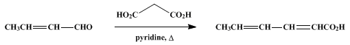 Reaction equation for SORBIC ACID
