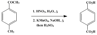 Reaction equation for TEREPHTHALIC ACID