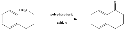 Reaction equation for α-TETRALONE (1(2H)-Naphthalenone, 3,4-dihydro-)