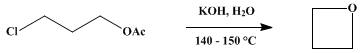 Reaction equation for TRIMETHYLENE OXIDE (Oxetane)