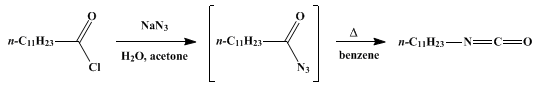 Reaction equation for UNDECYL ISOCYANATE