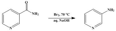 Reaction equation for 3-AMINOPYRIDINE (Pyridine, 3-amino-)