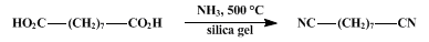 Reaction equation for AZELANITRILE