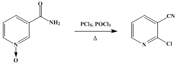 Reaction equation for 2-CHLORONICOTINONITRILE (Nicotinonitrile, 2-chloro-)