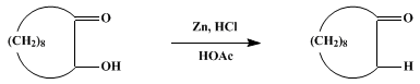 Reaction equation for CYCLODECANONE