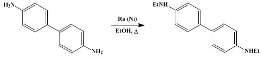 Reaction equation for N,N'-DIETHYLBENZIDINE (Benzidine, N,N'-diethyl-)