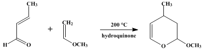 Reaction equation for 3,4-DIHYDRO-2-METHOXY-4-METHYL-2H-PYRAN (2H-Pyran, 3,4-dihydro-2-methoxy-4-methyl-)