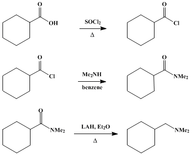 Reaction equation for N,N-DIMETHYLCYCLOHEXYLMETHYLAMINE (Cyclohexanemethylamine, N,N-dimethyl-)
