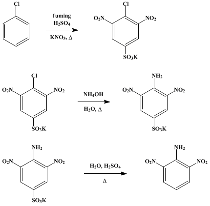 Reaction equation for 2,6-DINITROANILINE (Aniline, 2,6-dinitro-)
