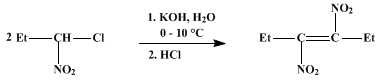 Reaction equation for 3,4-DINITRO-3-HEXENE (3-Hexene, 3,4-dinitro-)