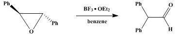 Reaction equation for DIPHENYLACETALDEHYDE (Acetaldehyde, diphenyl-)