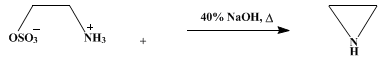 Reaction equation for ETHYLENIMINE