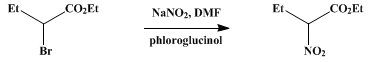 Reaction equation for ETHYL α-NITROBUTYRATE (Butyric acid, 2-nitro-, ethyl ester)