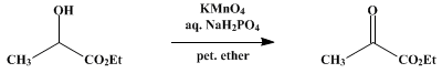 Reaction equation for ETHYL PYRUVATE (Pyruvic acid, ethyl ester)