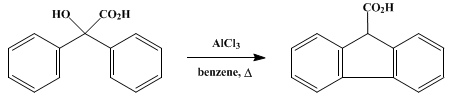 Reaction equation for 9-FLUORENECARBOXYLIC ACID (Fluorene-9-carboxylic acid)