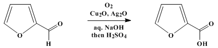 Reaction equation for 2-FUROIC ACID