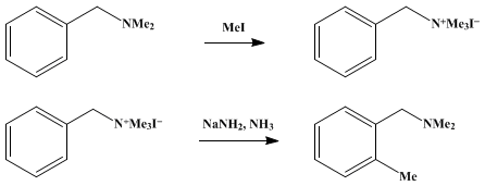Reaction equation for 2-METHYLBENZYLDIMETHYLAMINE (Benzylamine, N,N,o-trimethyl-)
