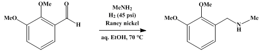 Reaction equation for N-METHYL-2,3-DIMETHOXYBENZYLAMINE (Benzylamine, 2,3-dimethoxy-N-methyl-)