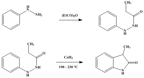Reaction equation for 3-METHYLOXINDOLE (Oxindole, 3-methyl-)