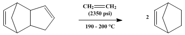 Reaction equation for NORBORNYLENE (2-Norbornene)
