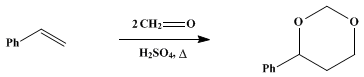 Reaction equation for 4-PHENYL-m-DIOXANE (m-Dioxane, 4-phenyl-)