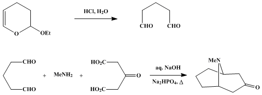 Reaction equation for PSEUDOPELLETIERINE