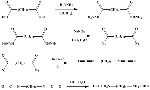 Reaction equation for PUTRESCINE DIHYDROCHLORIDE (1,4-Butanediamine dihydrochloride)