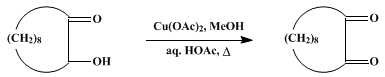 Reaction equation for SEBACIL (1,2-Cyclodecanedione)