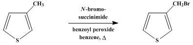 Reaction equation for 3-THENYL BROMIDE (Thiophene, 3-bromomethyl-)